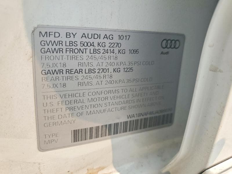 2018 AUDI A4 ALLROAD PREMIUM PLUS 13