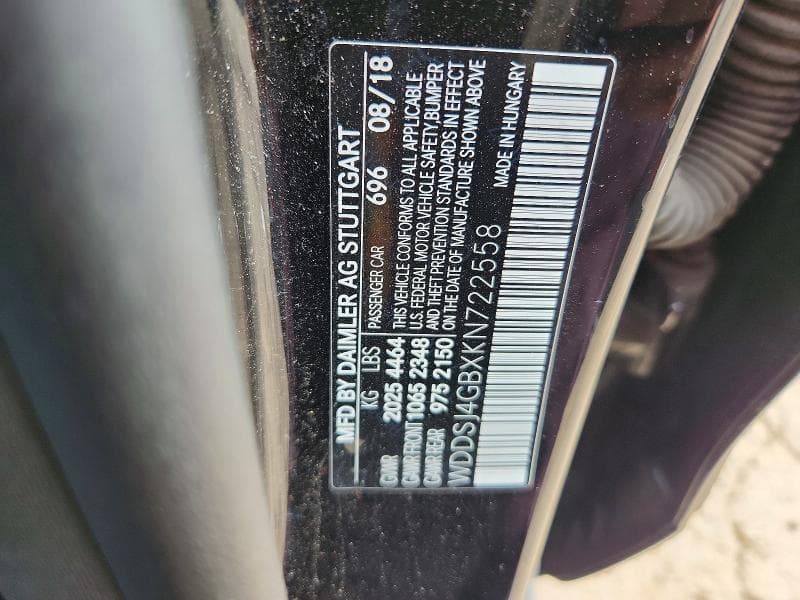 2019 MERCEDES-BENZ CLA 250 4MATIC 250 4MATIC 12