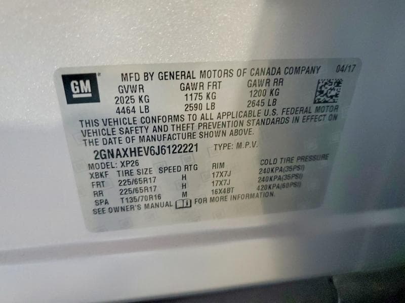 2018 CHEVROLET EQUINOX LS 13