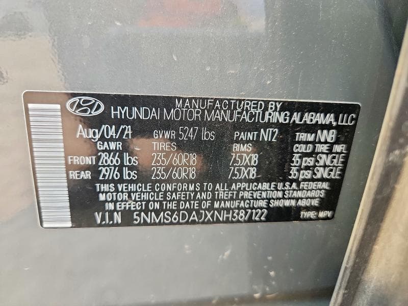2022 HYUNDAI SANTA FE XRT 13