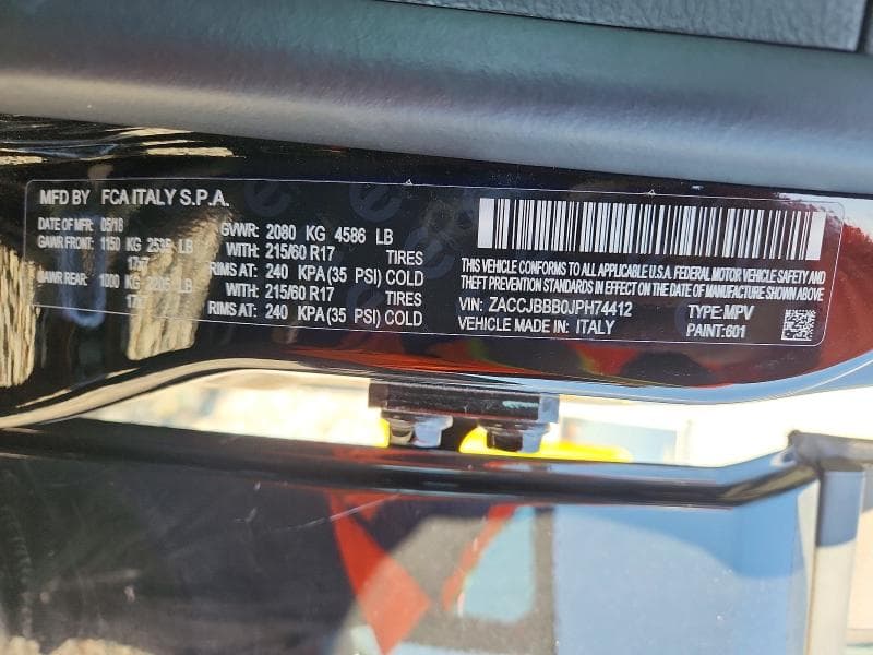 2018 JEEP RENEGADE LATITUDE 13