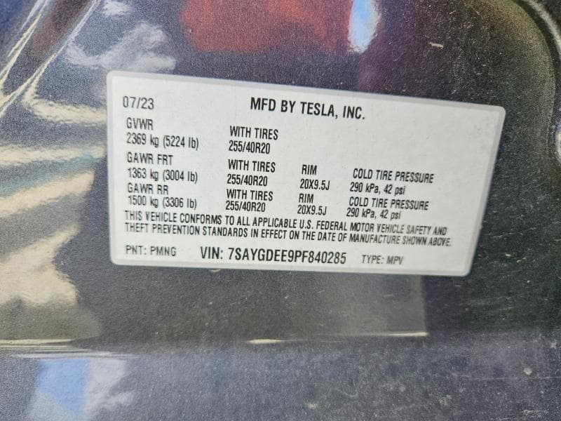 2023 TESLA MODEL Y 13