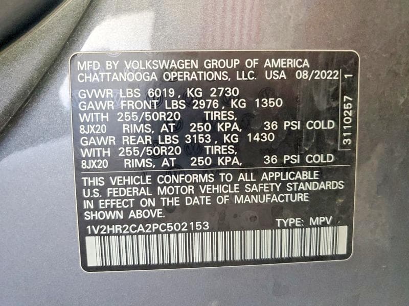 2023 VOLKSWAGEN ATLAS SE 13