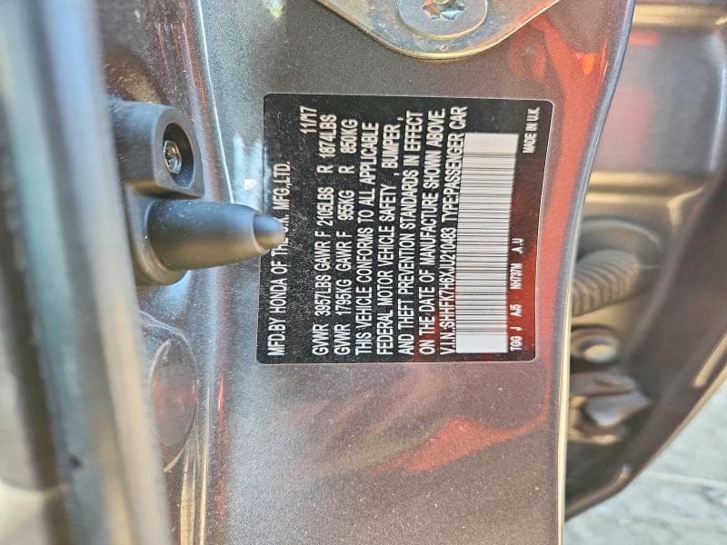 2018 HONDA CIVIC EX 12
