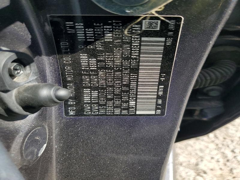 2018 HONDA CIVIC EX EX 12