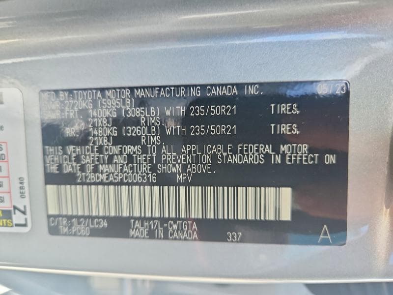 2023 LEXUS RX 500H F SPORT 14