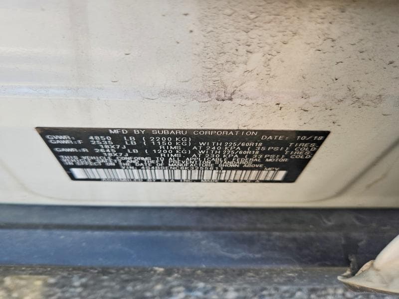 2019 SUBARU OUTBACK 3.6R LIMITED 13