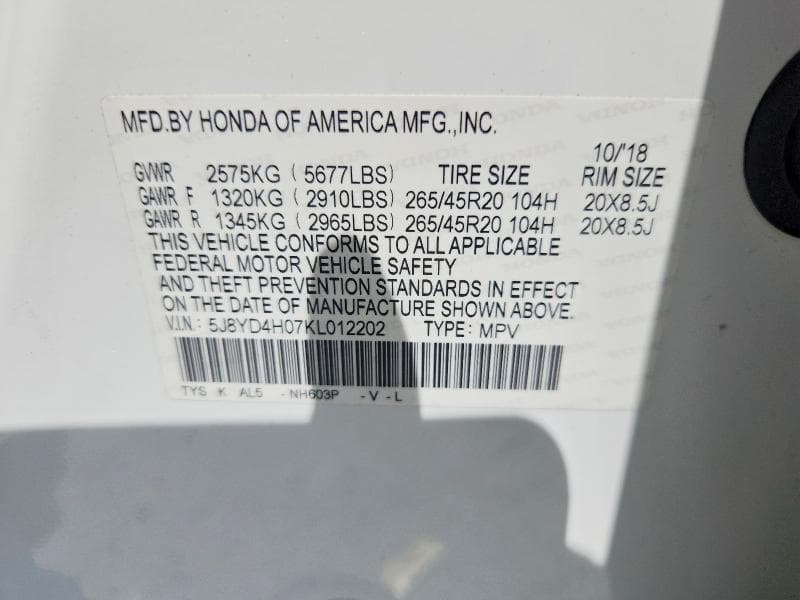 2019 ACURA MDX A-SPEC 12