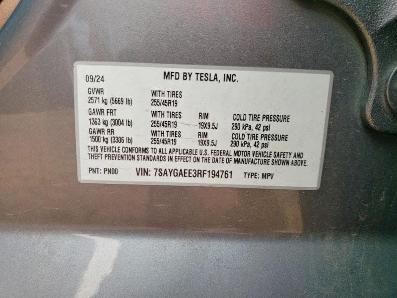 2024 TESLA MODEL Y 13
