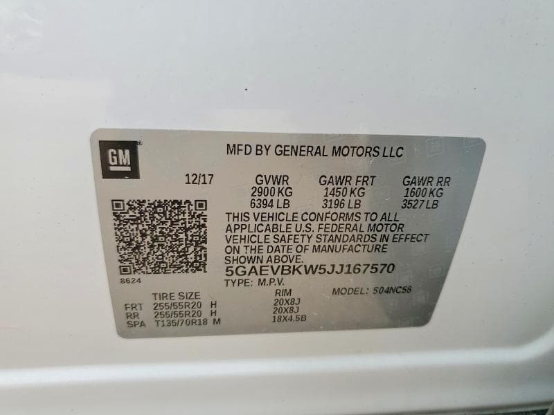 2018 BUICK ENCLAVE PREMIUM 14