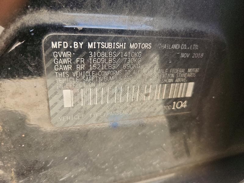2019 MITSUBISHI MIRAGE G4 ES 13