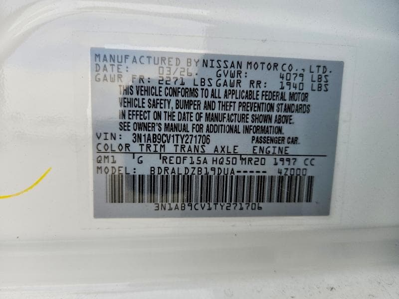 2026 NISSAN SENTRA SV 13