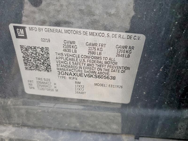 2019 CHEVROLET EQUINOX LT LT 13