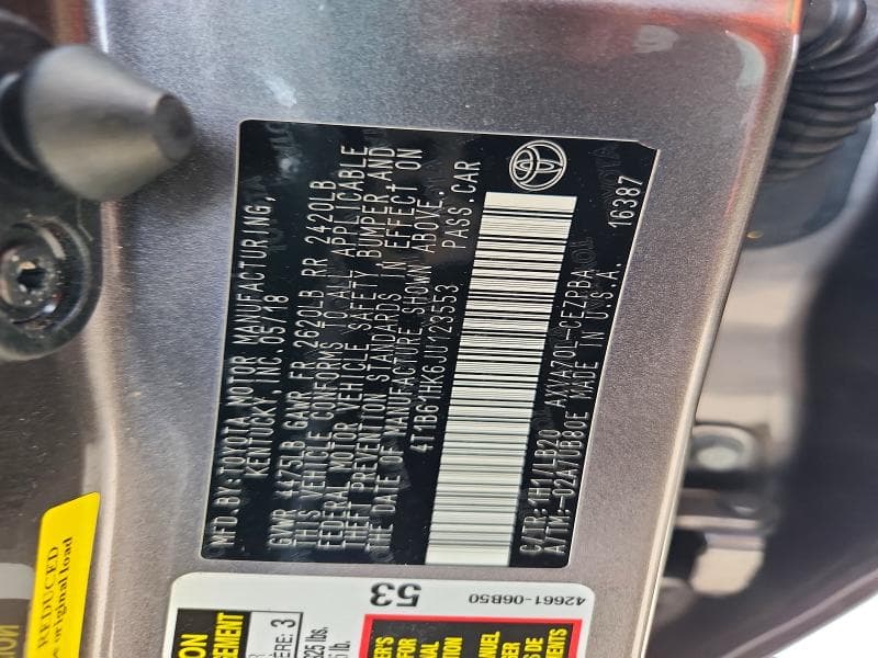 2018 TOYOTA CAMRY XSE 13