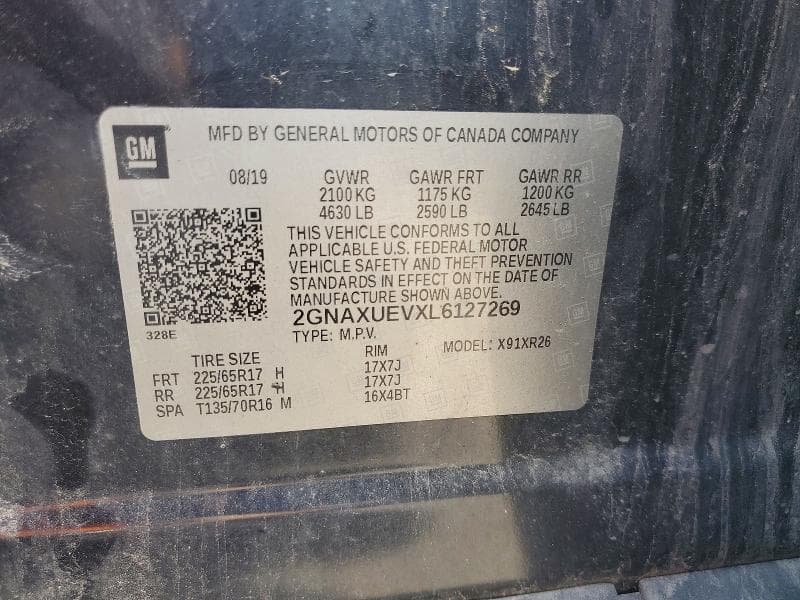 2020 CHEVROLET EQUINOX LT 12