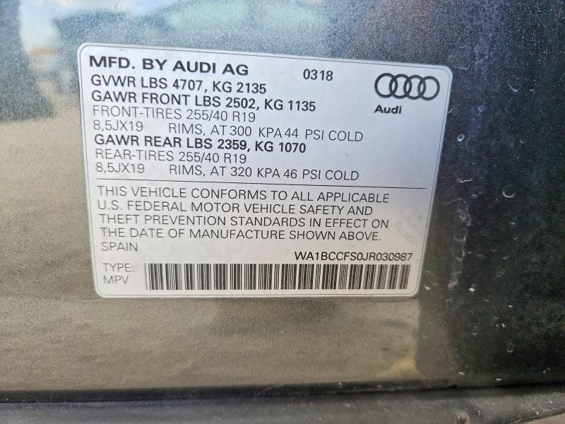 2018 AUDI Q3 PREMIUM 12