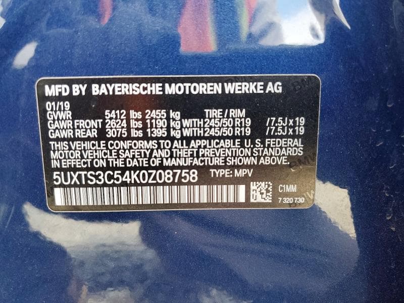 2019 BMW X3 XDRIVEM40I 13