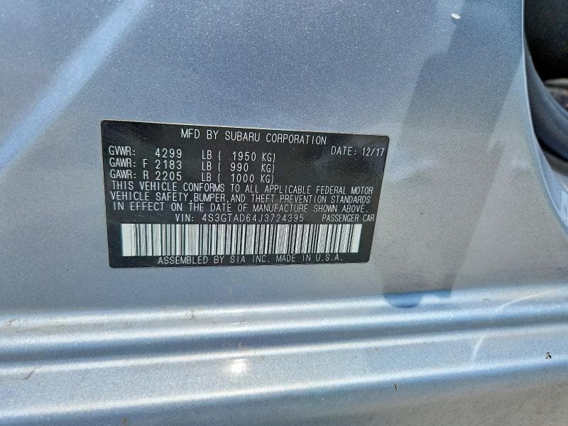 2018 SUBARU IMPREZA PREMIUM PLUS 13