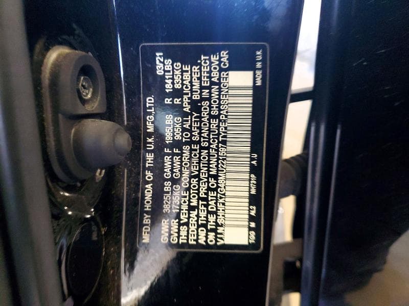 2021 HONDA CIVIC SPORT 13