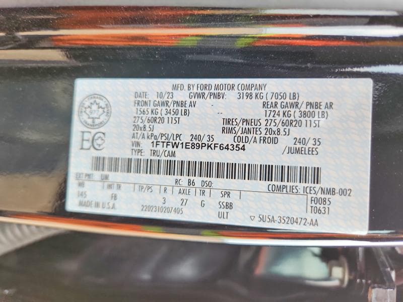 2023 FORD F150 SUPERCREW 12