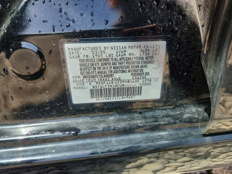 2025 NISSAN VERSA SV 12