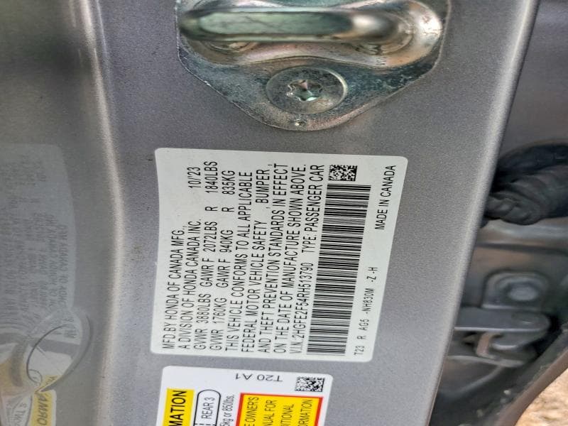 2024 HONDA CIVIC SPORT SPORT 13