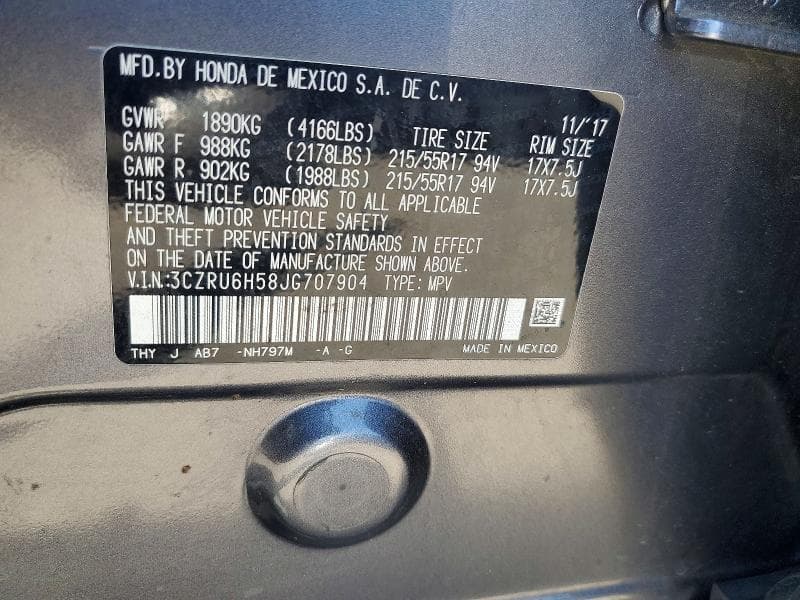 2018 HONDA HR-V EX EX 12