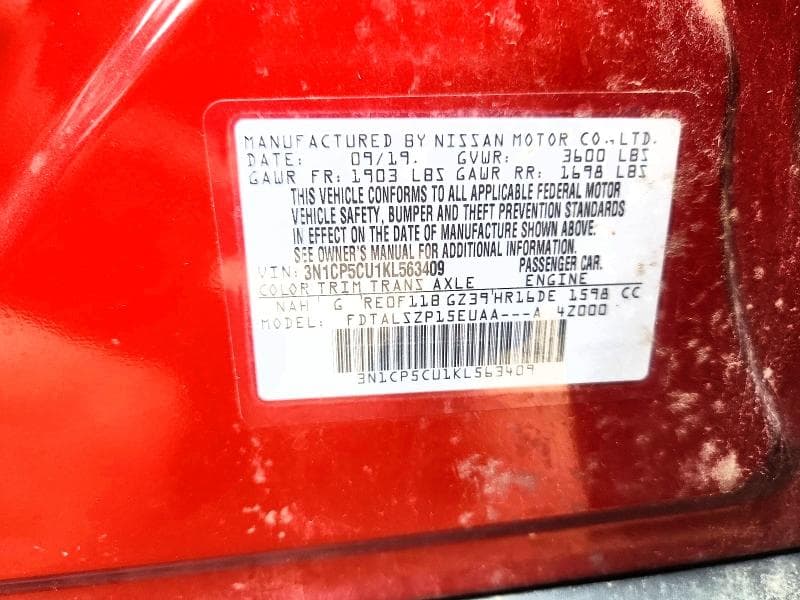 2019 NISSAN KICKS SV SV 13