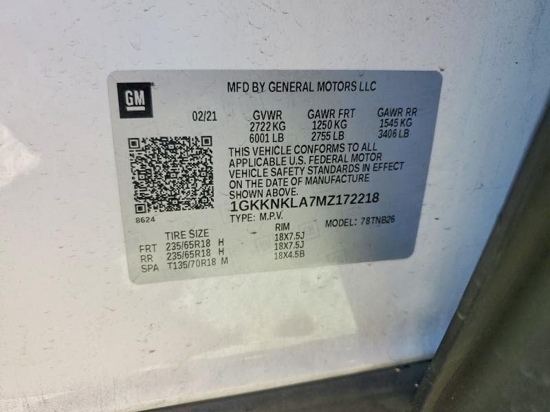 2021 GMC ACADIA SLE 13