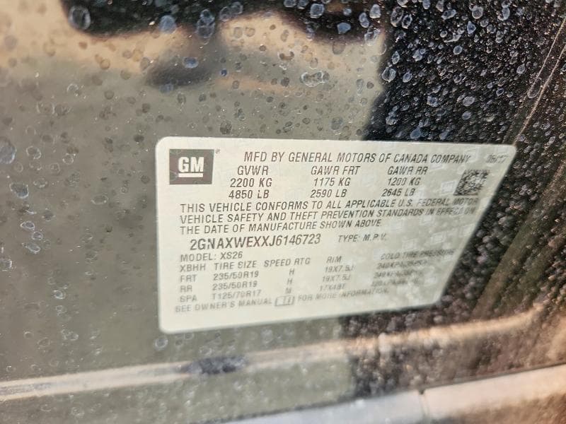 2018 CHEVROLET EQUINOX PREMIER 13
