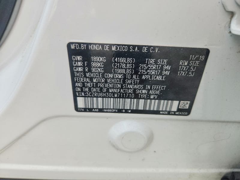 2020 HONDA HR-V LX 13