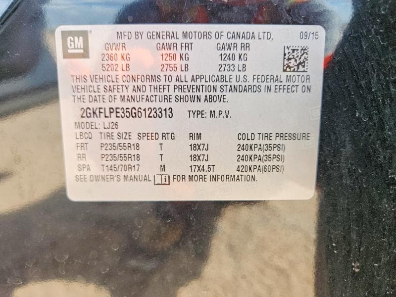 2016 GMC TERRAIN SLT 13