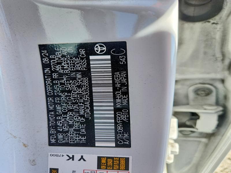 2024 TOYOTA PRIUS LE 12