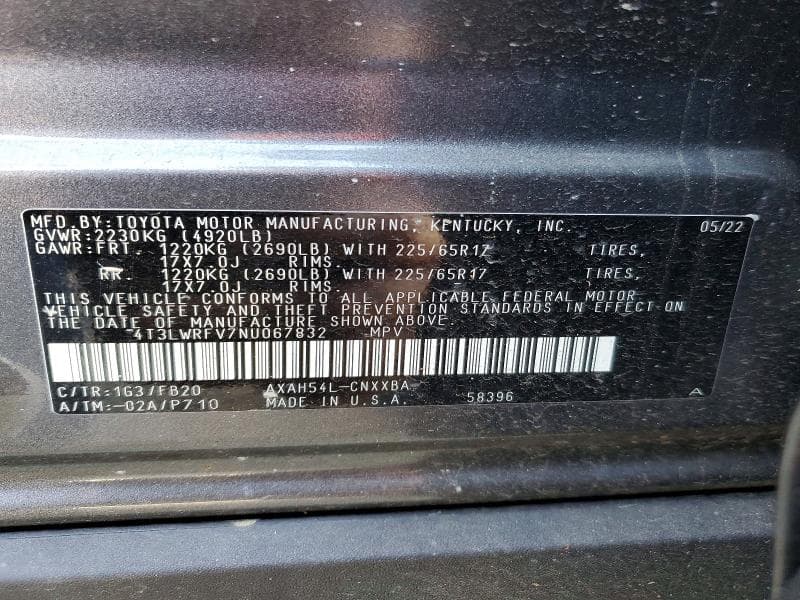 2022 TOYOTA RAV4 LE 13