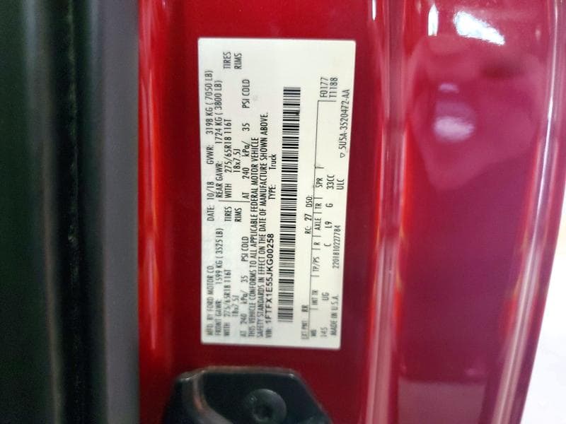 2018 FORD F150 SUPER CAB 12