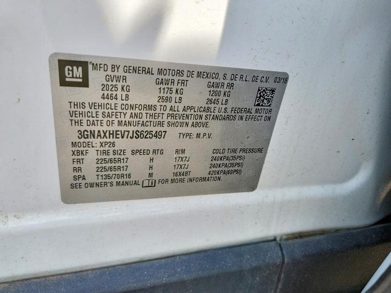 2018 CHEVROLET EQUINOX LS 12