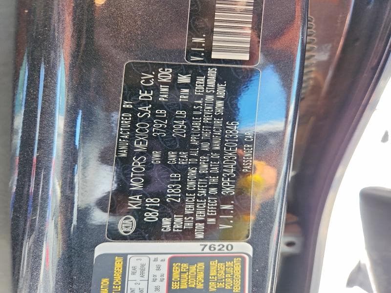 2019 KIA FORTE S 13