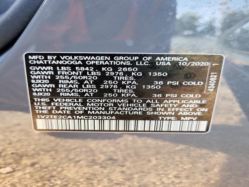 2021 VOLKSWAGEN ATLAS CROSS SPORT SEL PREMIUM 13