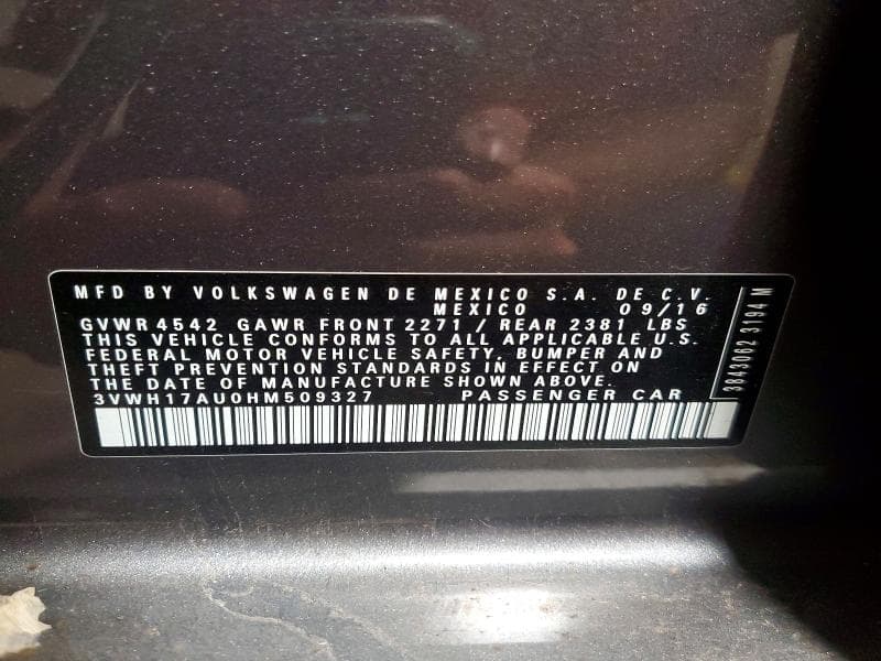 2017 VOLKSWAGEN GOLF ALLTRACK S/SE/SEL 13