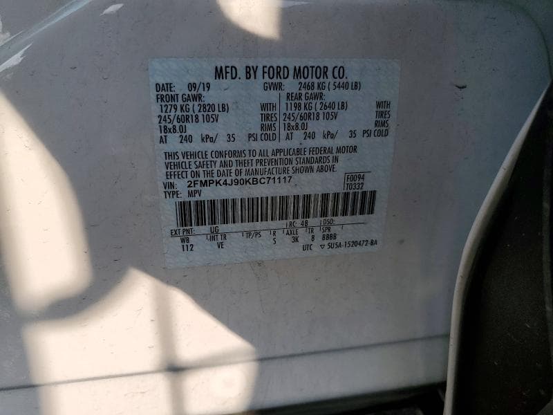 2019 FORD EDGE SEL SEL 13