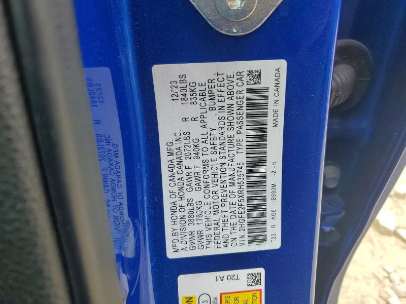 2024 HONDA CIVIC SPORT 13