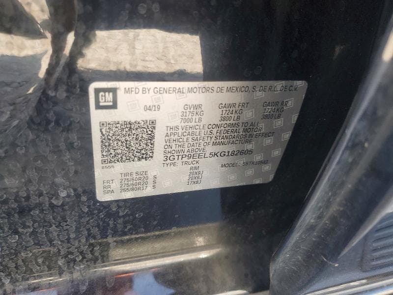 2019 GMC SIERRA K1500 AT4 12