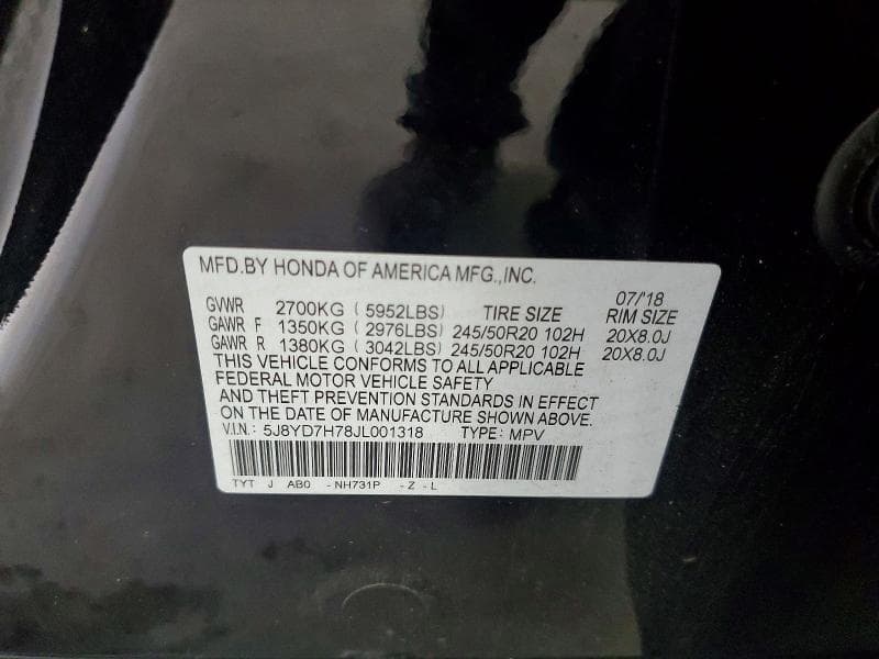 2018 ACURA MDX SPORT HYBRID ADVANCE 13