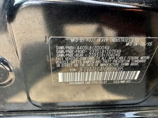 2017 SUBARU WRX LIMITED 10