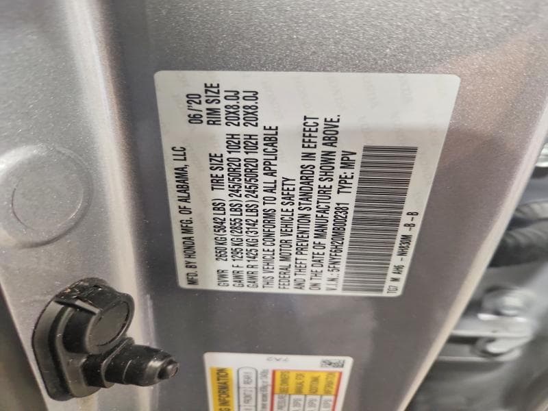 2021 HONDA PILOT SE SE 13