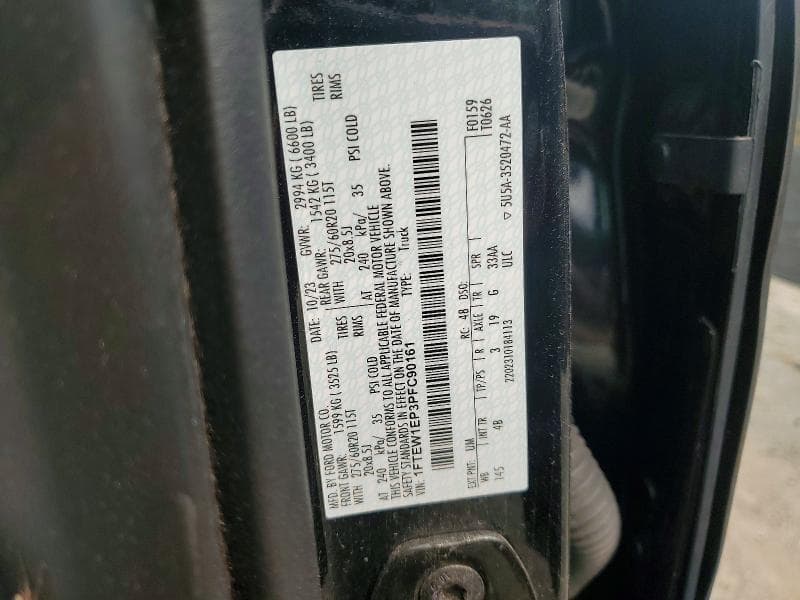 2023 FORD F150 SUPERCREW 12