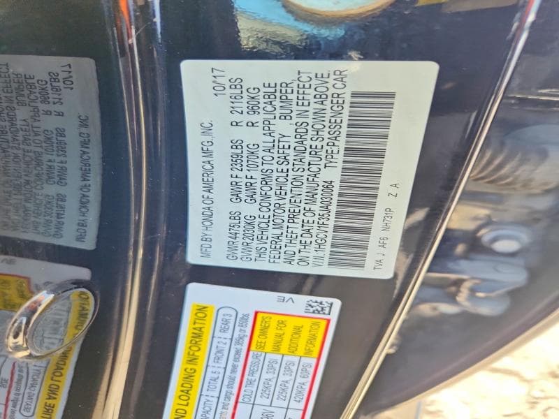 2018 HONDA ACCORD SPORT SPORT 12