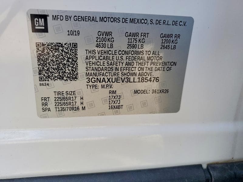 2020 CHEVROLET EQUINOX LT 13