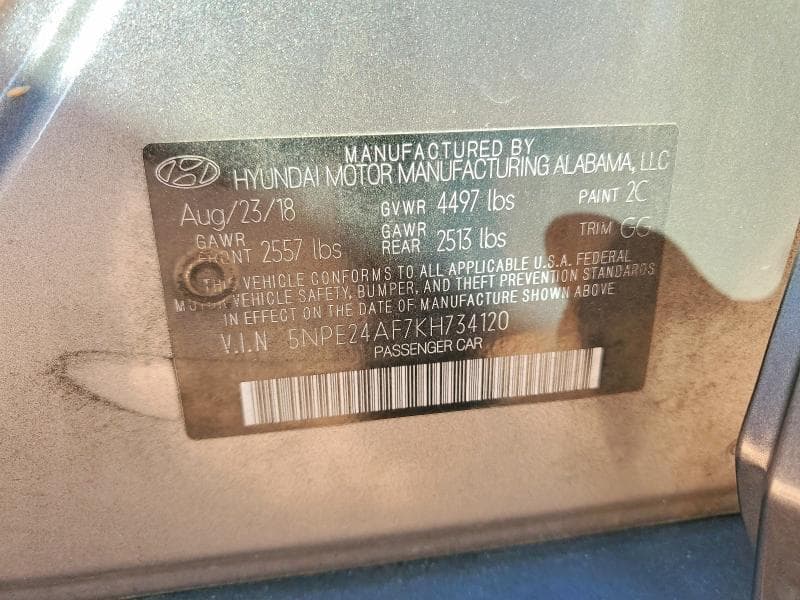 2019 HYUNDAI SONATA SE SE 12
