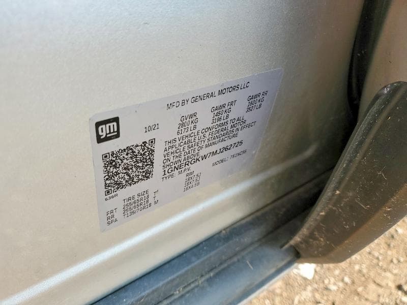 2021 CHEVROLET TRAVERSE LT 13